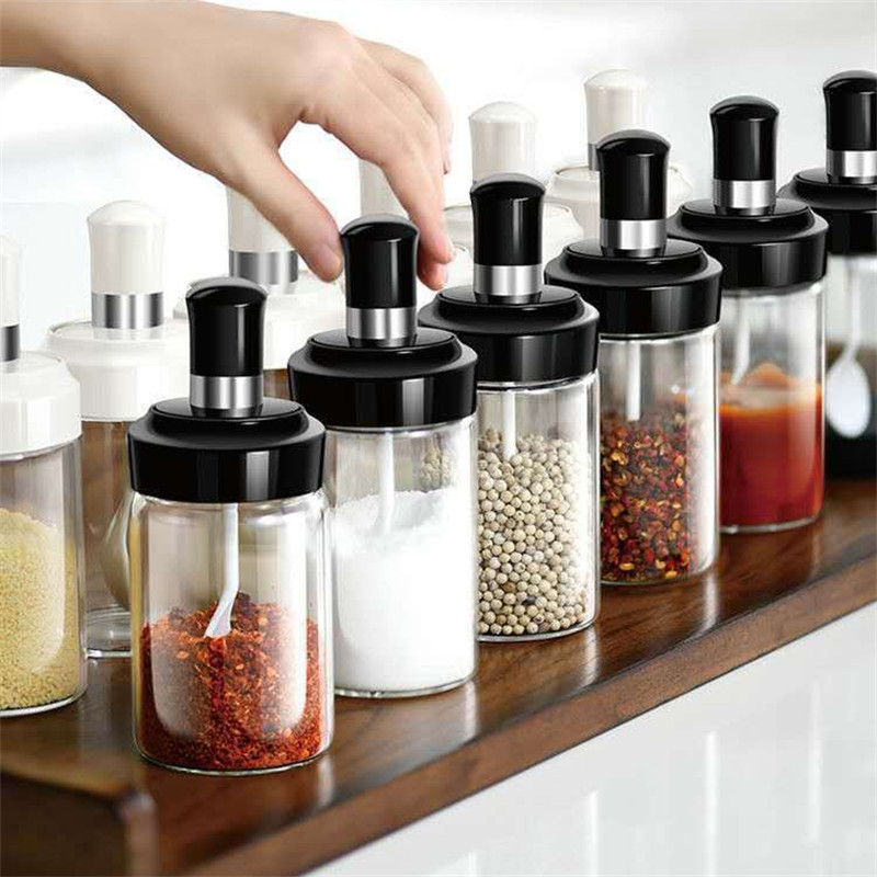 Seasoning Pot Set, Kitchen Spice Jar, Seasoning Containers, Salt
